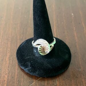 Unique Silver Design Ring size 7